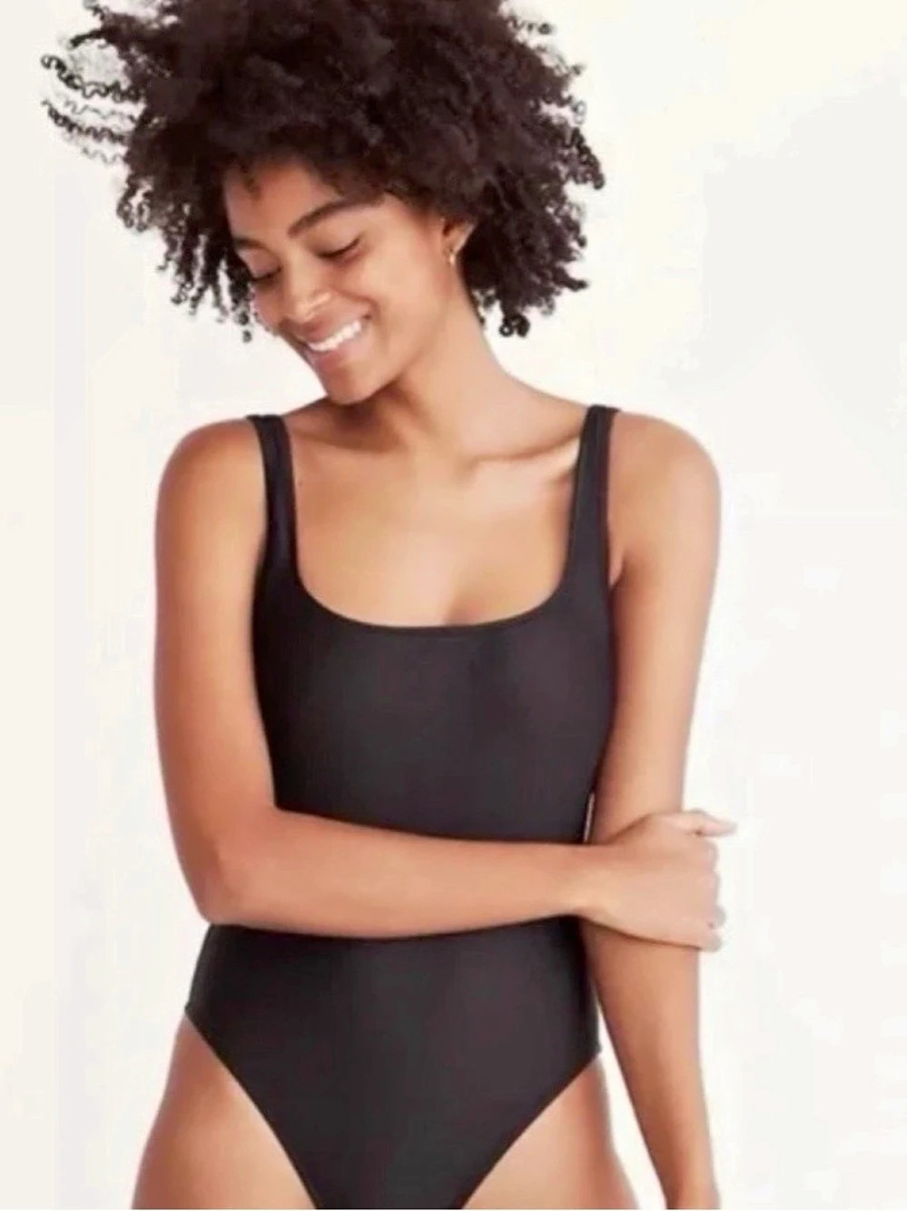 Madewell Black One-Piece Swimsuit New